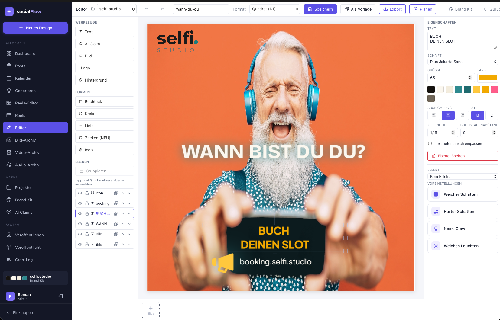 socialFlow Editor